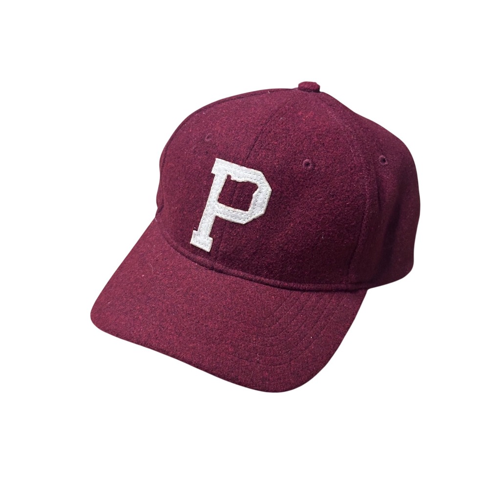 Portland Gear Felted Dad Cap Maroon‎ Burgundy Wool Blend Leather Strap Hat